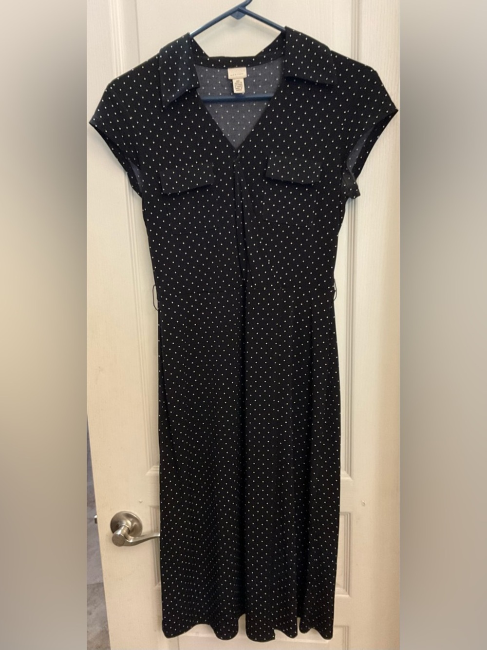 Merona Black Polka Dot Maxi Dress